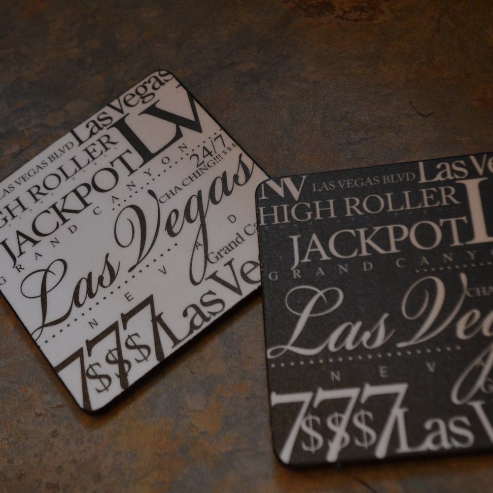 Set of 6 Las Vegas Coasters